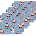 thumbnail image 3 of SKYSONIC Christmas Santa Claus Snowman Washcloths Set of 2, Highly Absorbent Soft Cotton Fingertip Towels for Bathroom, Kitchen, Gym, Spa, Home Decor, 12 x 12 Inch, 3 of 7