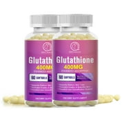 (2 Pack) Glutathione Pills 120 Pcs, Anti-wrinkle, Protect Liver Health & Skin Care Capsules