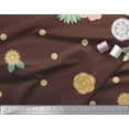 thumbnail image 2 of Soimoi Rayon Fabric Artistic Flower Print Fabric by the Yard 42 Inch Wide, 2 of 3