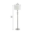 thumbnail image 5 of Floor Lamp with Metal Frame and Crystal Accent, White, 5 of 5