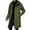 Army Green, variant on Men's Long Cotton Padded Coat in Casual Fashionable Solid Color, Loose Fit for Enhanced Warmth and Thick Insulation,for Winter Outings, Travel and Daily Protection,Army Green L