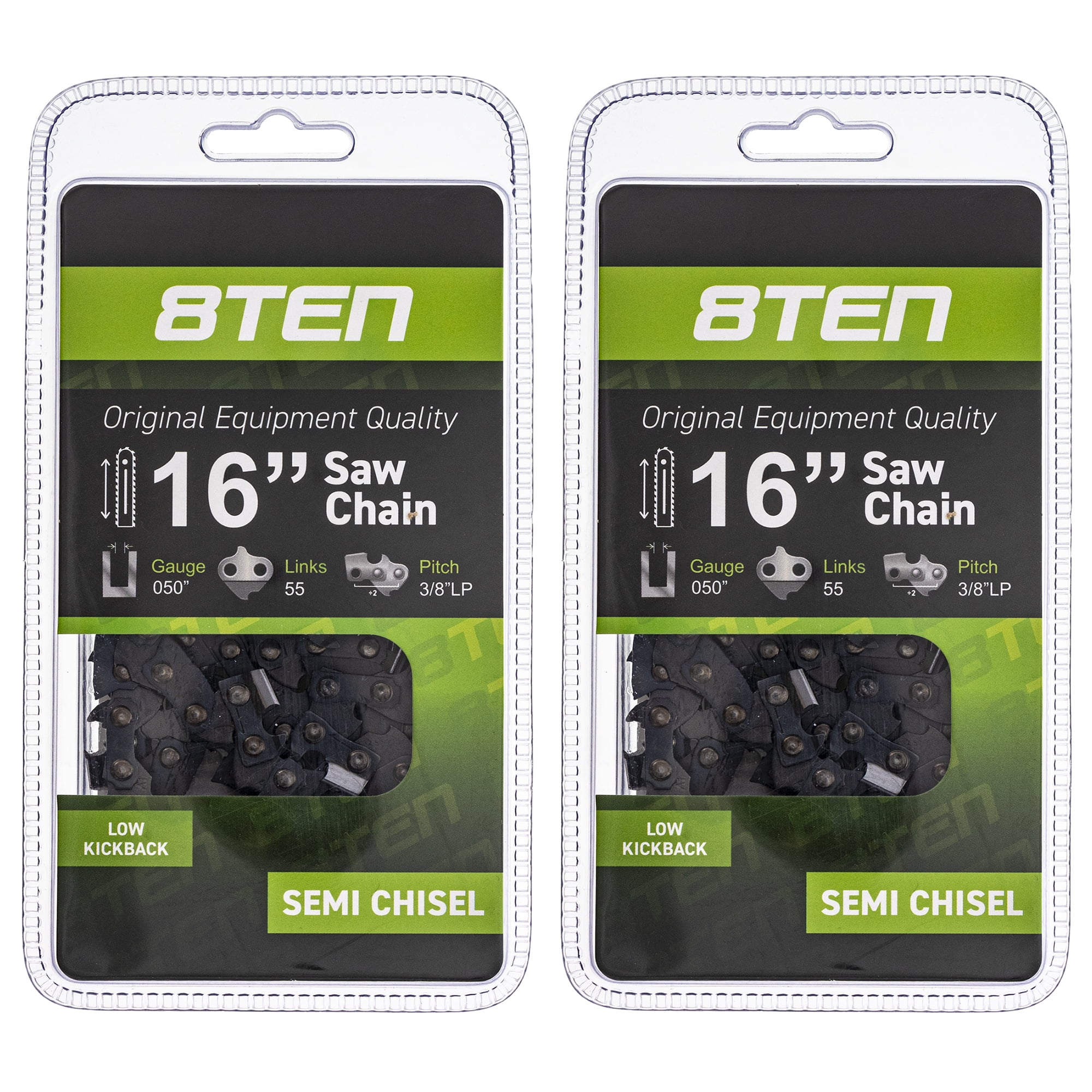 8TEN Chainsaw Chain 16 inch .050 .375 Pitch 55DL for Stihl 91VXL055G 2