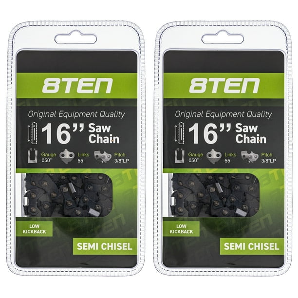 8TEN Chainsaw Chain 16 inch .050 .375 Pitch 55DL for Stihl ...