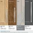 thumbnail image 3 of Amerock Enlivity 10-1/16 inch (256mm) Center-to-Center Satin Nickel Cabinet Pull, 3 of 6