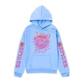 thumbnail image 1 of 2024新款sp5der系列蜘蛛网印花连帽衫美式开衫卫衣Y2K衣服男潮流-Jinjin, 1 of 3