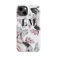 thumbnail image 1 of Personalised Pink Floral Rose Initials iPhone 15 Case,iPhone 14 Pro Max, 1 of 4
