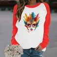 thumbnail image 4 of TaTaai Hoodies Shirts for Women Early Fall Long Sleeve Tops Vintage Graphic Outfits Tops Fashion Pullover Tees Gift, 4 of 6