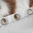 thumbnail image 4 of Manfei Country Carrle Hide Black Out Curtains,Rustic Western Farmhouse Curtains Pack of 2 (42x63 Each),Brown White Bedroom Curtains For Kids,Breathable Home Decor, 4 of 6