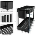 2Pack Under Sink Organizer and Storage, 2 Tier Bathroom Organizer with
