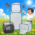 thumbnail image 2 of Collapsible Insect Butterfly Habitat Cage, Portable Bug Observation Mesh Cage for Kids Outdoor Nature Science, Foldable Ventilated Breeding Enclosure for Butterflies, Bees, Fireflies, 2 of 8
