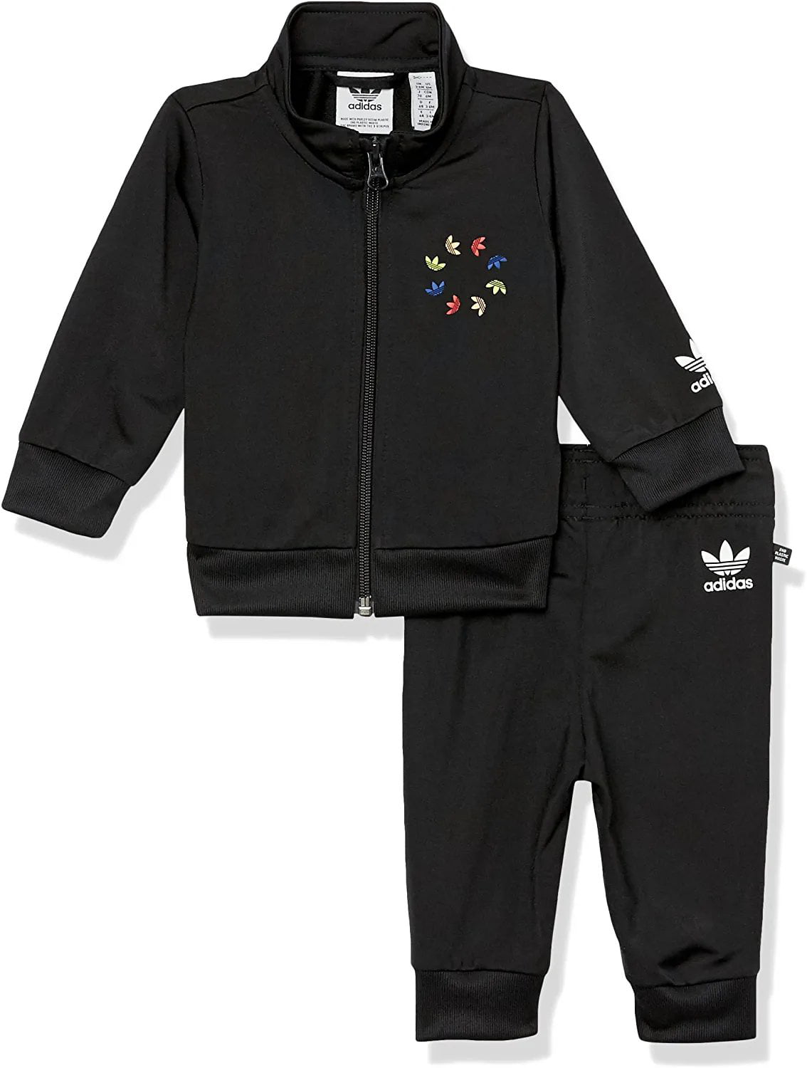 Adidas Originals Unisex-Baby Adicolor Track Suit, Black, 6 Months -