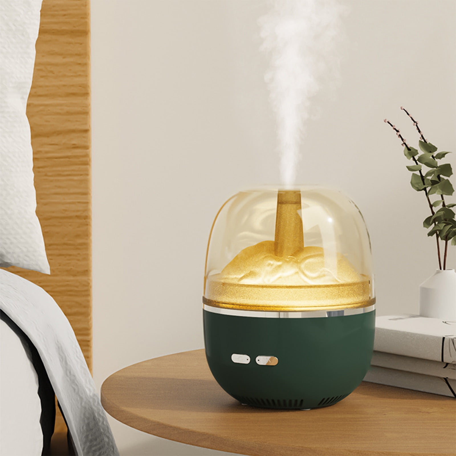 WQQZJJ Humidifiers For Bedroom Large Room Home Warm For Mist Top Desk Humidifiers Essential Oil Diffuser Quiet With Mist Humidifiers For Home Small Humidifier