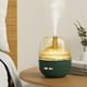 thumbnail image 4 of Humidificador grande para habitación y difusor de aceites esenciales - 260mL silencioso 30dB, niebla ajustable, boquilla 360°, luz nocturna - blanco/verde, 4 of 7