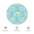 thumbnail image 3 of Eveokoki Daisy Tablecloth Round Table Cloth 60 Inch Washable Waterproof Table Cover Tabletop Decoration for Restaurant, Picnic, Indoor and Outdoor Dining, 3 of 5