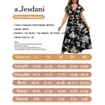 thumbnail image 5 of a.Jesdani Women's Plus Size Maxi Dress Boho Floral Butterfly Sleeve V Neck Flowy Maxi Dress Party Wedding Guest Dress L-4X, 5 of 9