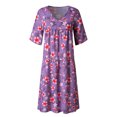 thumbnail image 3 of Robe Grande Taille Décontractée Femme Style Vacances Feminino Imprimé Décontractée Robe Grande Taille pour Dames, 3 of 7