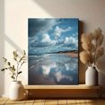 thumbnail image 6 of Dramatic Cloudy Beach Reflection Canvas Print, Perfect for Living Room, Office, Hotel, Cafe, Bathroom, 6 of 8