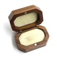 thumbnail image 1 of Walnut Wood Jewelry Box Storage Holder Rustic Wedding Box GXM L3W2, 1 of 8