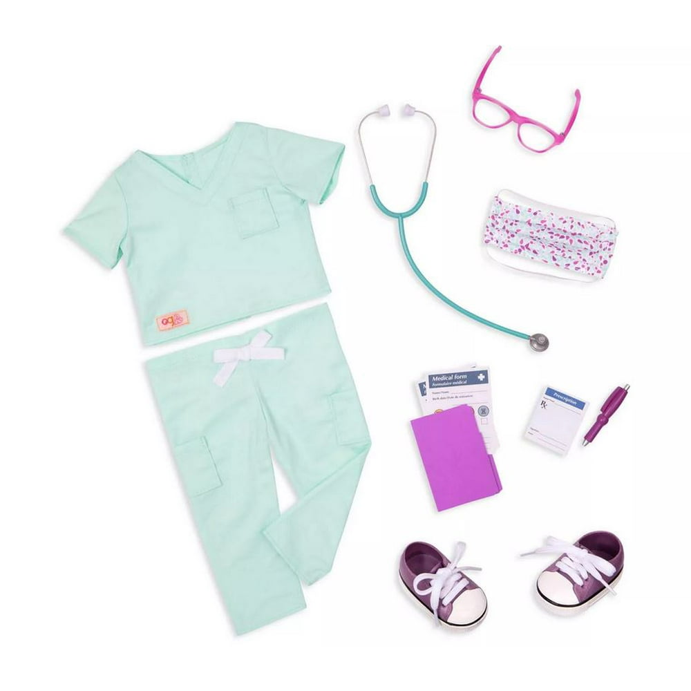 Our Generation Doll Doctor Surgeon Outfit 18 Inch Accessory Walmart