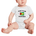 thumbnail image 2 of I'm Not Yelling, I'm Guyanese Cute Baby Bodysuit (White, 0-3 Months), 2 of 5