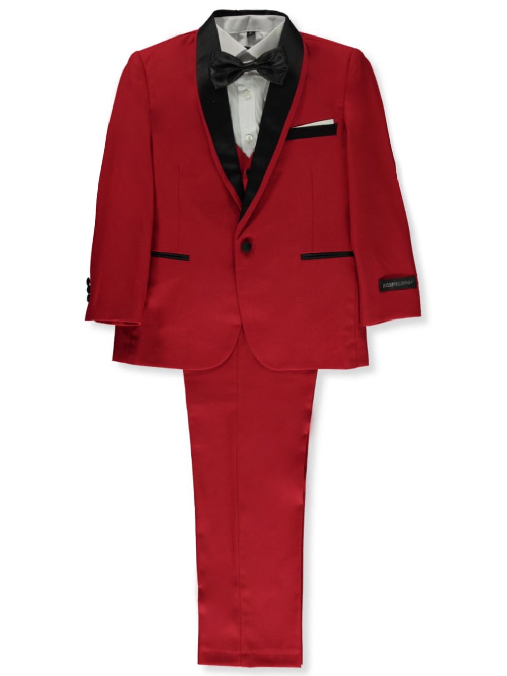 Boys Half Sleeves Suit - RED main image 1