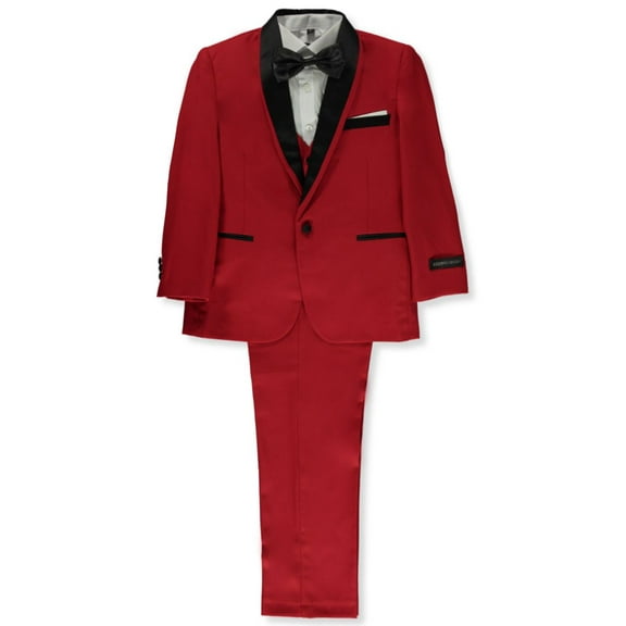 Kids World Boys' 5-Piece Suit - red, 20 (Big Boys)