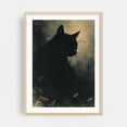 thumbnail image 2 of Black Cat Silhouette - Digital Art Cat Gothic Mystical Animal Surrealism Night Sky Unframed Wall Art Print 20 x 28 inches, 2 of 16