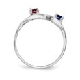 thumbnail image 3 of Sterling Silver Rhodium-plated Family Jewelry Mounting XMR4/2SSM-6 (mm x 3mm), 3 of 3