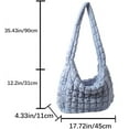 thumbnail image 6 of Tote Bag for Women Puffer Bag Quilted Bag Lightweight Puffy Tote Bag Quilted Padding Shoulder Bag, 6 of 6