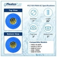 thumbnail image 2 of Pleatco PCC105-PAK4-EC Pool Filter Cartridge Replacement for Unicel: C-7471-4, Filbur: FC-6470, OEM Part Numbers: 817-0131, 178584, R173476, White, 2 of 3