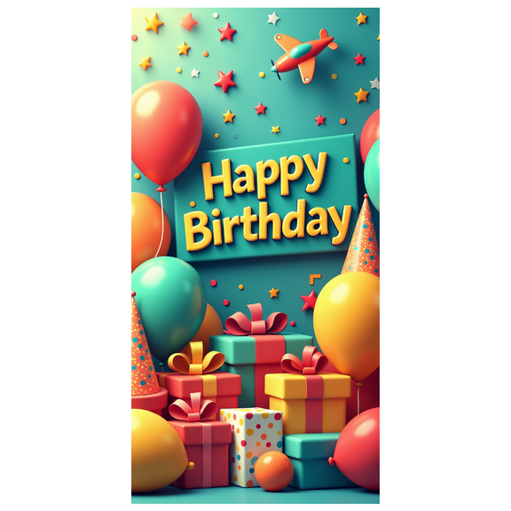 LUUFILx Happy Birthday Backdrop Banner Party Decorations Colorful Background Photography Props Birthday Party Supplies Birthday Decoration Banner