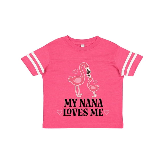 Inktastic Nana Loves Me Girl Flamingo Girls Toddler T-Shirt