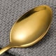 thumbnail image 5 of Cuchillo, tenedor y cuchara para carne de acero inoxidable portátil, vajilla resistente para cenas elegantes en movimiento, juego de cubiertos dorados, 5 of 5