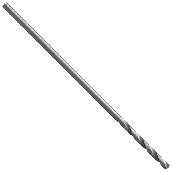 Precision Twist 500 12 High Speed Steel Extra-Long Drill Bit, Black Oxide Finish, Round Shank, Spiral Flute, 135 Degree Point Angle, 1/4" (Pack of 6)