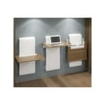 thumbnail image 2 of Ergotron WorkFit Elevate Sit-Stand - Wall-mounted sit/standing desk - rectangular - walnut hills - snow white base, 2 of 2
