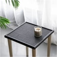 thumbnail image 4 of Bohemian Nesting Side Tables Set of 3 with Rattan Tops and Gold Metal Legs, 4 of 10