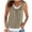 Khaki, variant on Summer Crop Tank Tops for Women Womens Workout Shirts Loose Fit Basic Fitted Tees Set