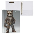 thumbnail image 3 of Cool Cat Stand Hardcover 3 Ring Binder 1.5 inch Round Rings with Interior Pockets Binders Organizer Office School 2 Pack, 3 of 9