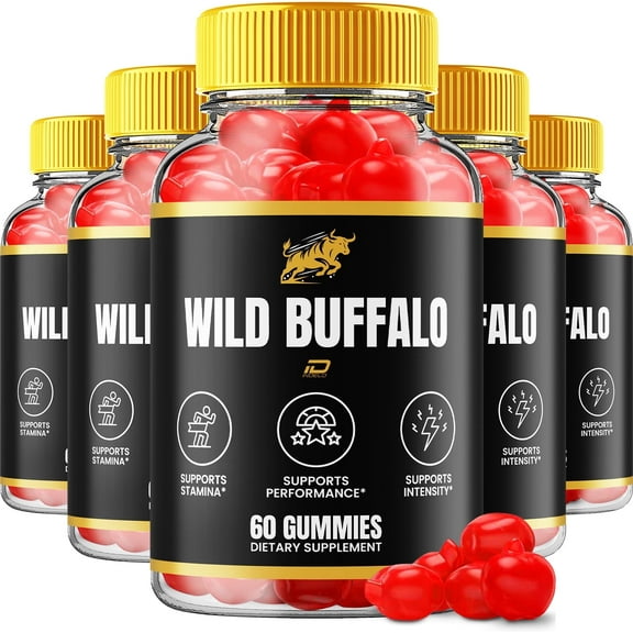 Wild Buffalo Gummies for Men – WildBuffalo Male Gummy Natural Blend Reviews, 5 Pack, 300 Gummies