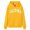 Yellow, variant on NinXxx Women's Letter Print Graphic Drawstring Preppy Pullover Hoodie Purple XXXL