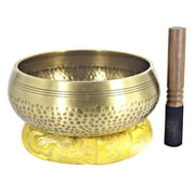 Zeus Nepal Tibet Buddha Music Therapy Chime Copper Singing Bowl Mallet Home Decor