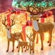 thumbnail image 5 of 15/20/25/30cm Elk de Navidad ciervo de simulación de felpa 2022 decoración de Año Nuevo hogar adornos de regalo de Navidad Noel Navidad Kits de decoración para fiestas Marrón 30 centimetros Injueey JJ16210-04, 5 of 6