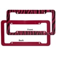 thumbnail image 2 of OxGord 1-Piece Plastic License Plate Frame with Zebra/Tiger Stripes, 2 of 3