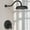 Black, variant on JESTOP Retro Complete Shower System With Rough-In Valve With 9 Inches Rain Shower Head