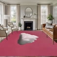 thumbnail image 2 of Pink Sky Area Rug 5x8 Washable Rug Non Slip Abstract Sky White Minimalist Large Area Rug Soft Stainresistant Indoor Floor Carpet for Living Room Bedroom Home Office Dining Room Nursery, 2 of 9