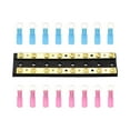 thumbnail image 1 of 8 Terminals Bus Bar Grounding Strip Bus Bar Block Heavy Duty Standard Double Row, 1 of 8