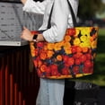 thumbnail image 6 of Kuqiui Marigold Flowers In Different Colors Print Beach Pool Bags Tote for Women Ladies Large Gym Tote Carry On Bag for Weekender Travel Waterproof, 6 of 6