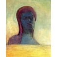 thumbnail image 2 of Redon, Odilon 12x14 White Modern Wood Framed Museum Art Print Titled - Closed Eyes, 2 of 4