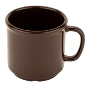 G.E.T. Heavy-Duty Shatterproof Plastic Coffee Cup / Mug, 12 Ounce, Brown (Set of 4)