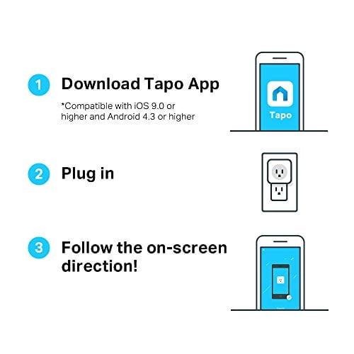 TP-Link Tapo Smart Plug Mini, Smart Home Wifi Outlet funciona con Alexa Echo y Google Home, no se requiere hub, se necesita una nueva aplicación Tapo (P100 4-pack)